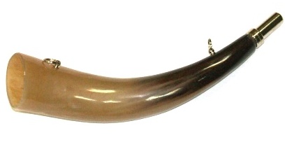 Сигнальный рожок Elless- France COR1127 из натурального рога длиной 27 см.